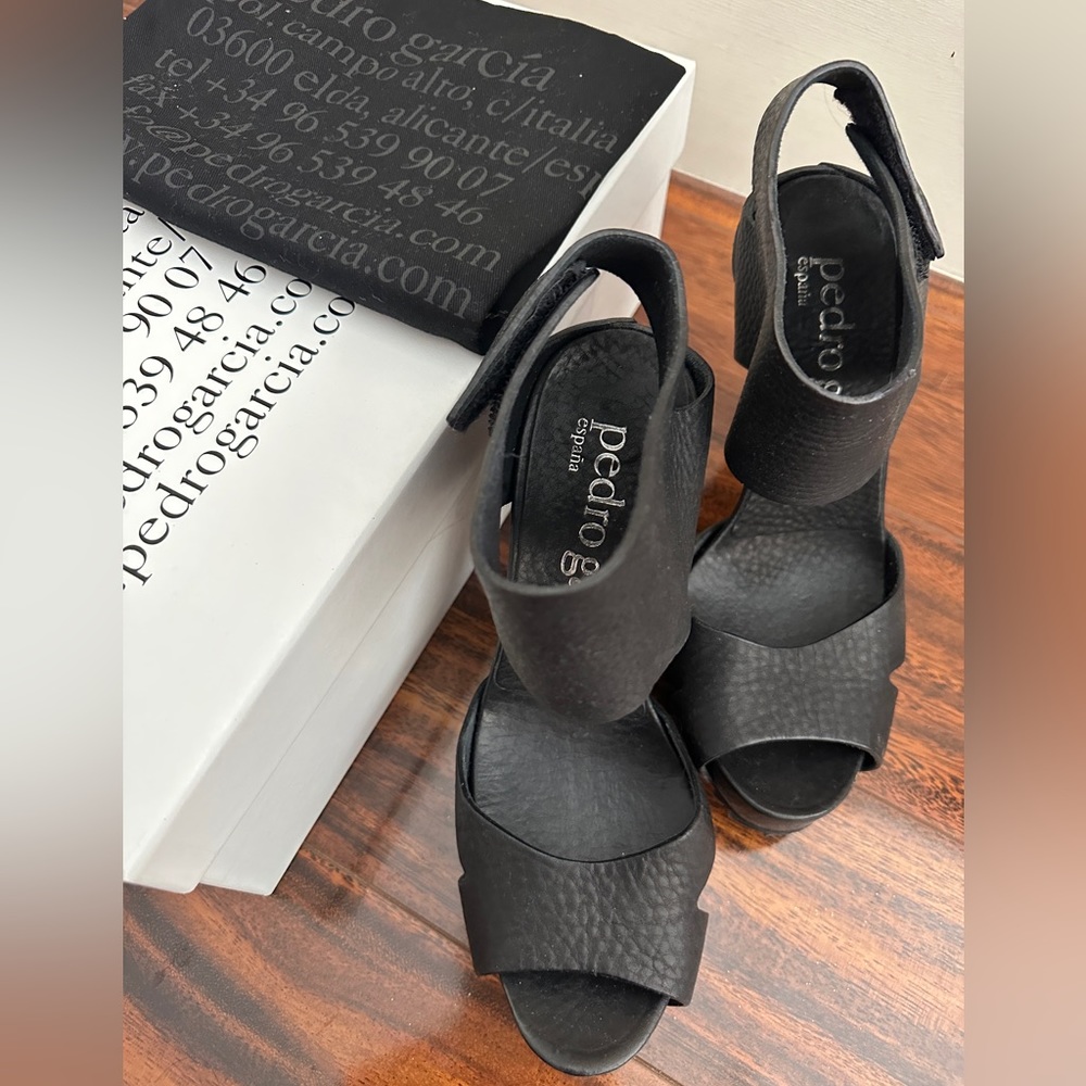Pedro Garcia - Penny Platform Heels - Like New Condition